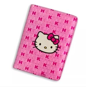 Sanrio Hello Kitty Pink Passport Holder Travel Wallet Luggage ID Document NWT
